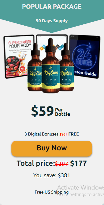 KeySlim Drops 3 Bottle Pricing with Bonuses
