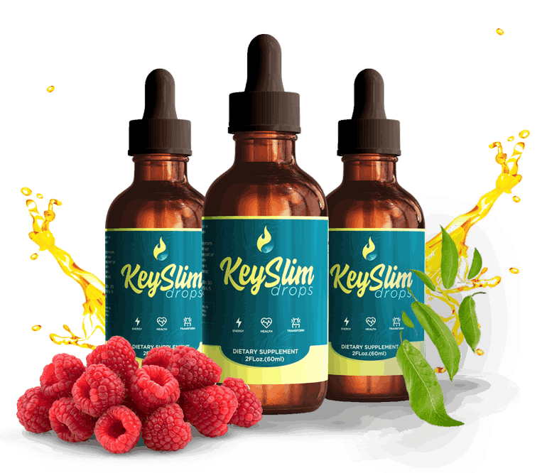 KeySlim Drops Weight Loss Supplement Bottle